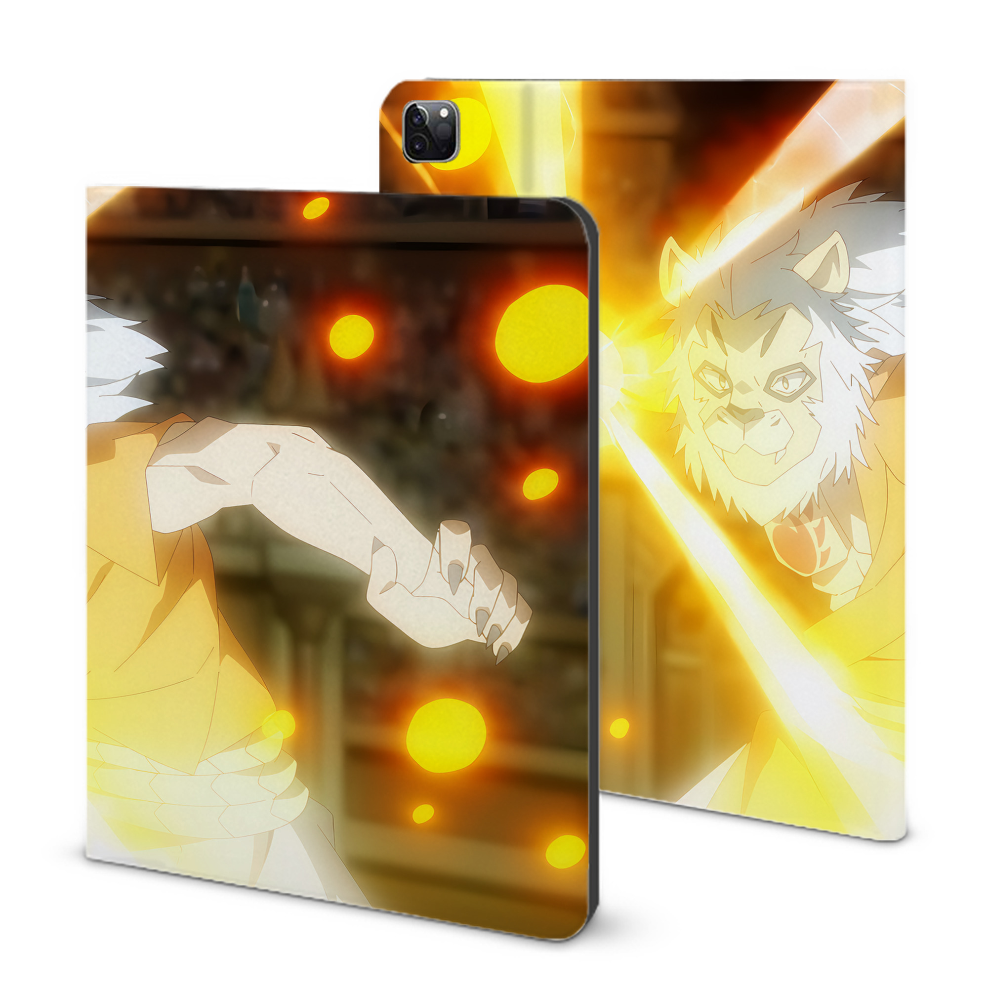 （画像用） 転スラ Regarding Reincarnated to Slime IPad ケース ブック型 PUレザー TPU 耐衝撃 軽量 薄型 ペン収納なし 全面保護 IPad 各モデル対応